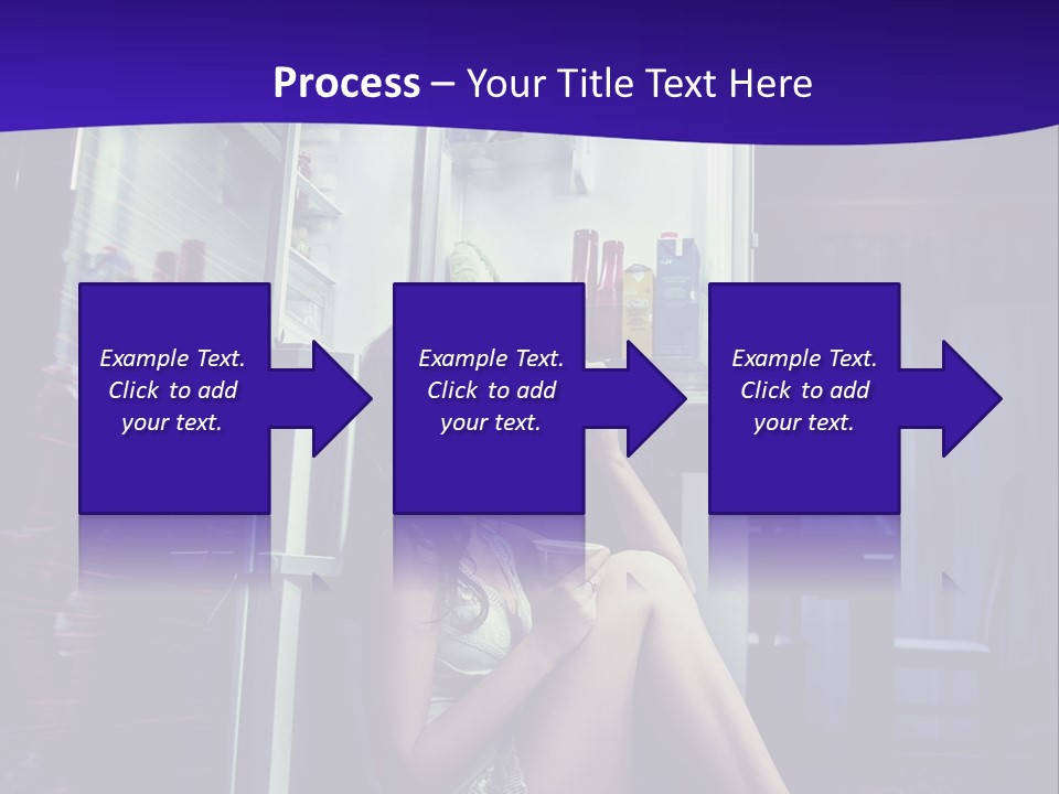 Surprised Beauty Sneak PowerPoint Template
