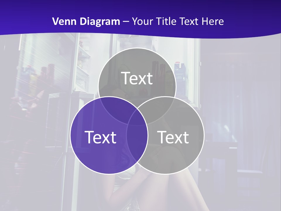 Surprised Beauty Sneak PowerPoint Template