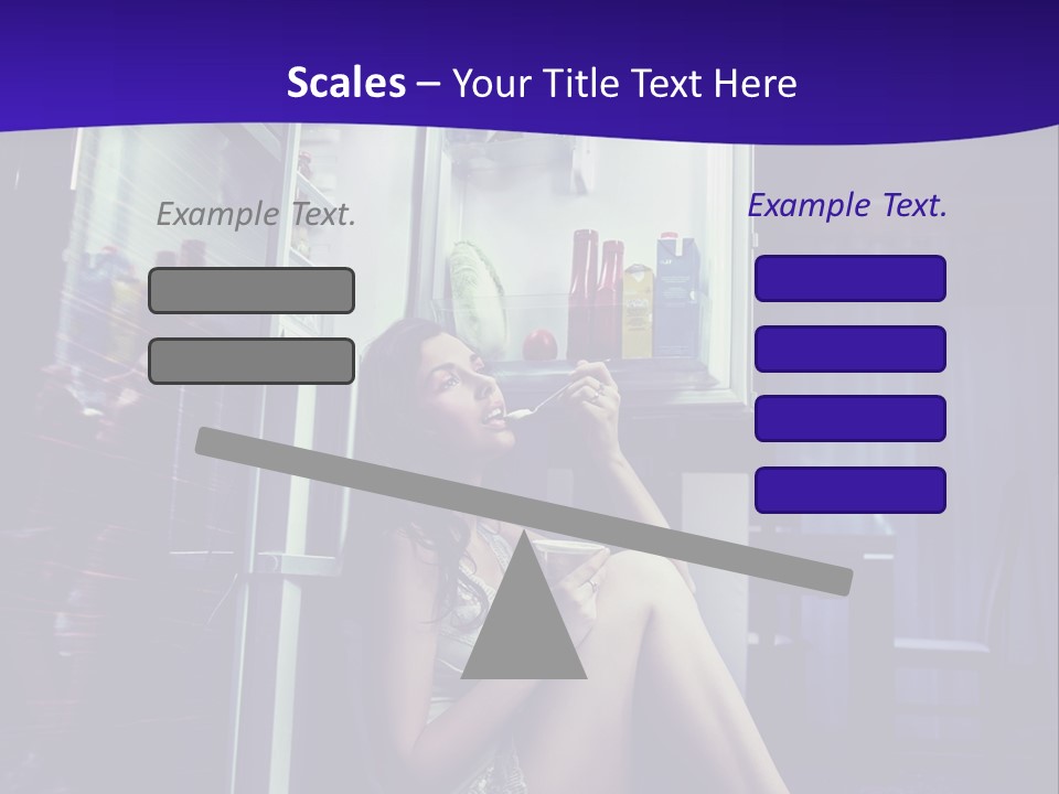 Surprised Beauty Sneak PowerPoint Template