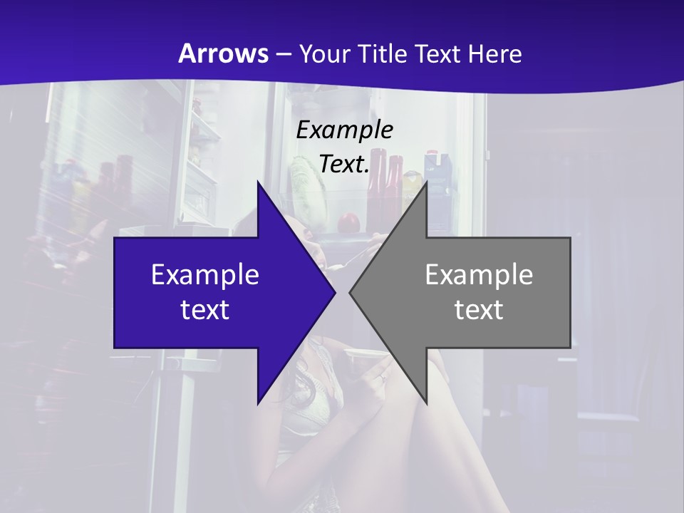 Surprised Beauty Sneak PowerPoint Template