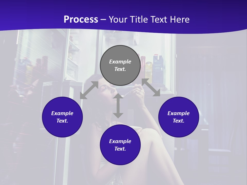 Surprised Beauty Sneak PowerPoint Template