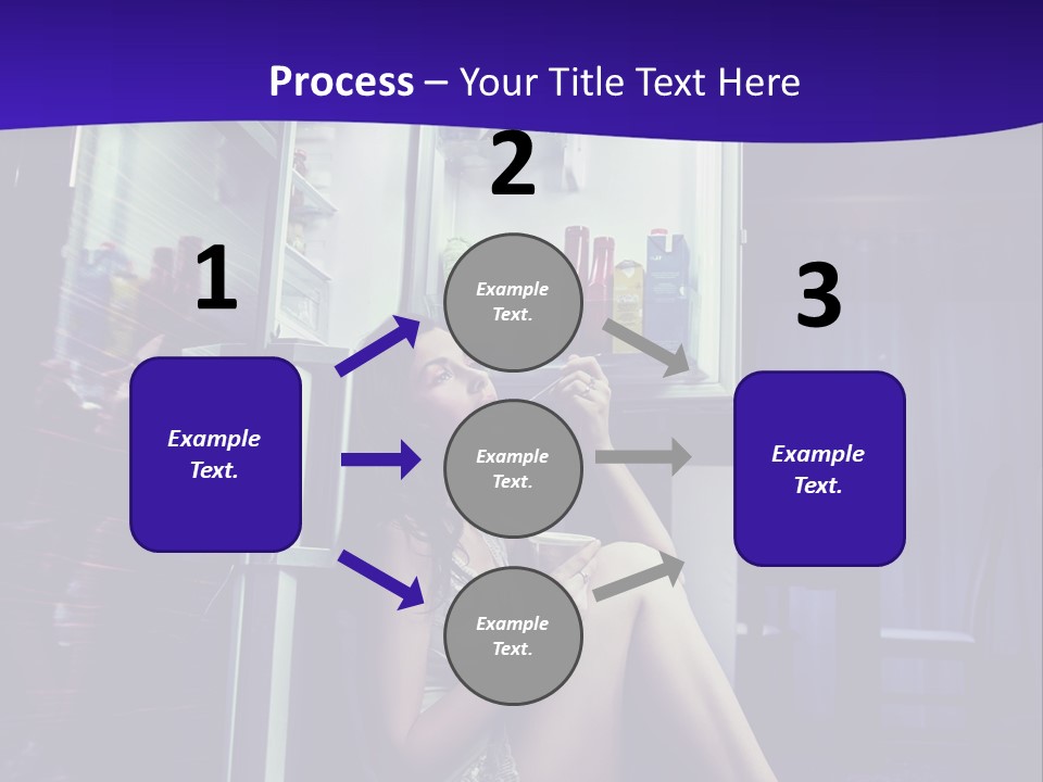 Surprised Beauty Sneak PowerPoint Template