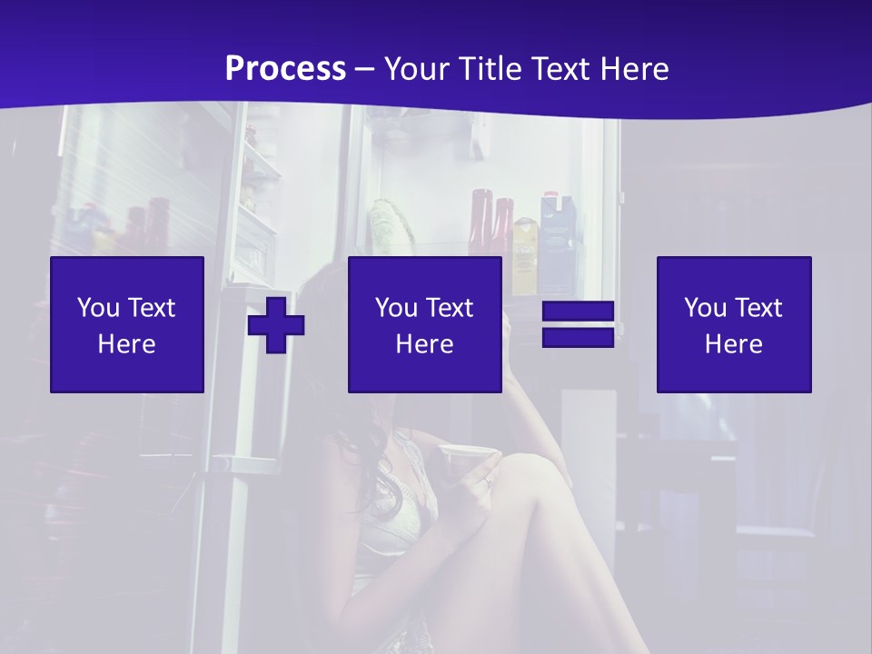 Surprised Beauty Sneak PowerPoint Template
