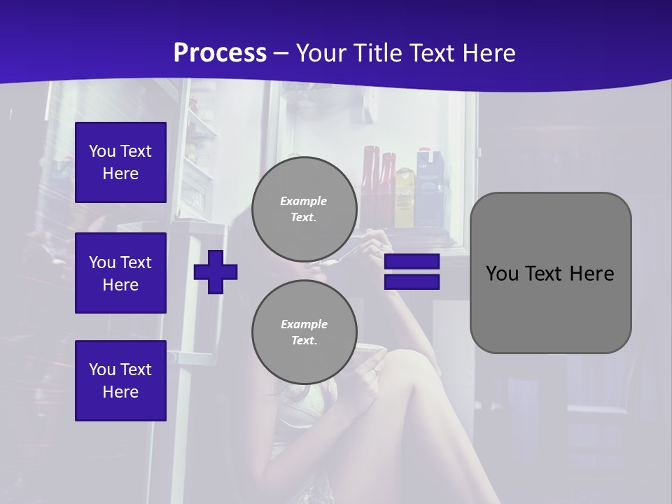 Surprised Beauty Sneak PowerPoint Template