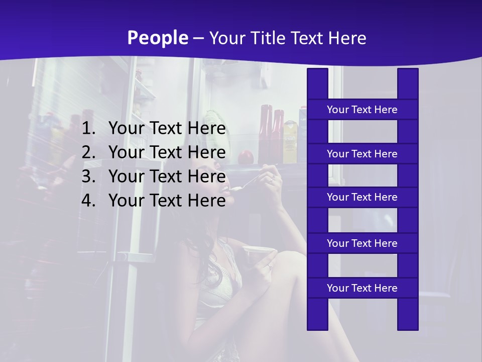 Surprised Beauty Sneak PowerPoint Template