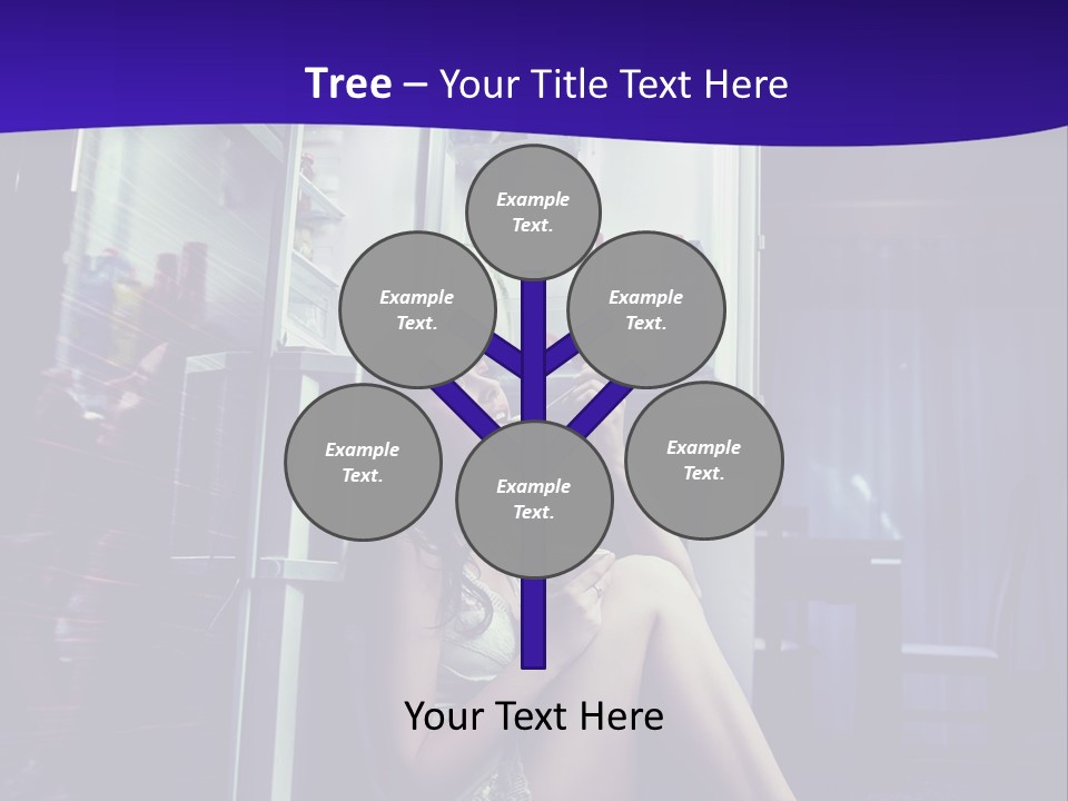 Surprised Beauty Sneak PowerPoint Template