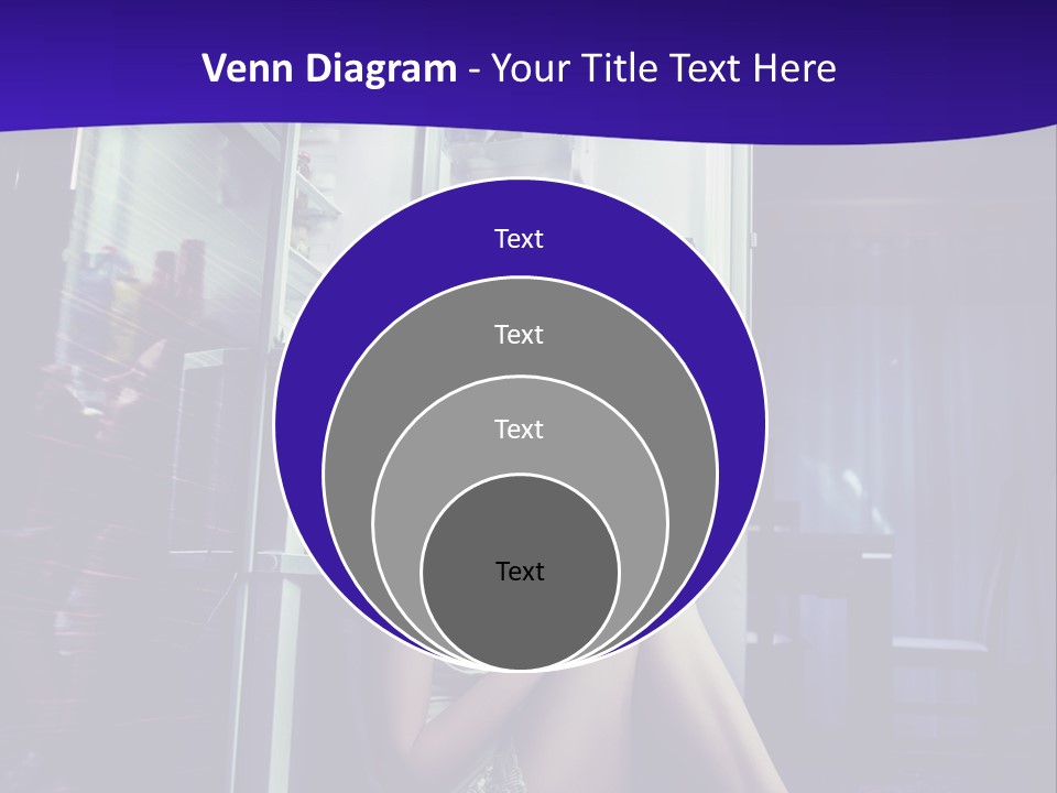 Surprised Beauty Sneak PowerPoint Template