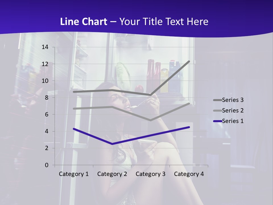 Surprised Beauty Sneak PowerPoint Template