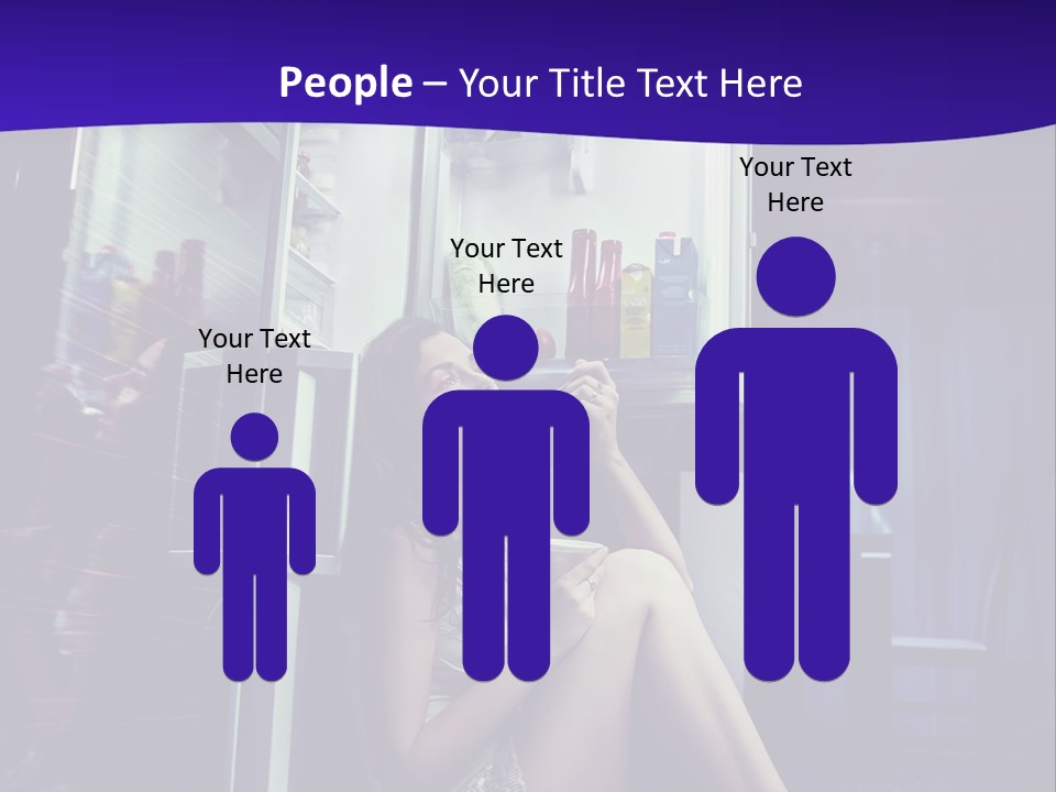 Surprised Beauty Sneak PowerPoint Template