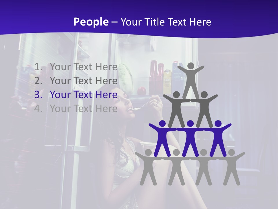 Surprised Beauty Sneak PowerPoint Template