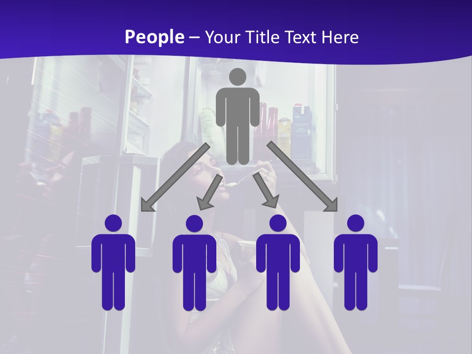 Surprised Beauty Sneak PowerPoint Template