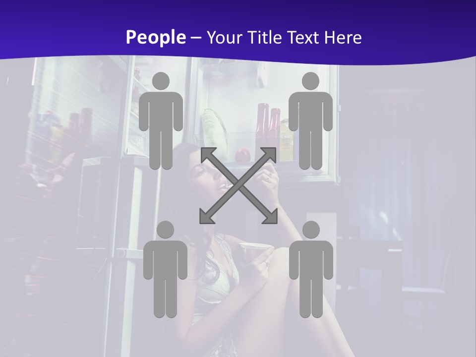 Surprised Beauty Sneak PowerPoint Template