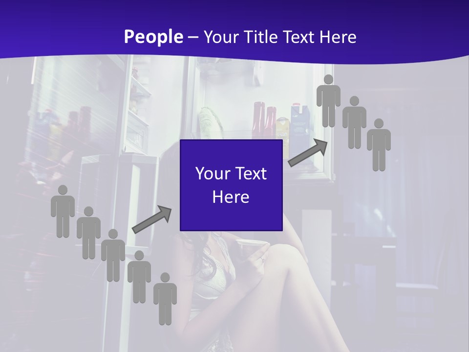 Surprised Beauty Sneak PowerPoint Template