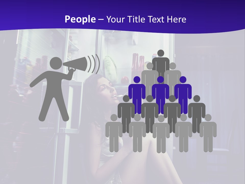 Surprised Beauty Sneak PowerPoint Template