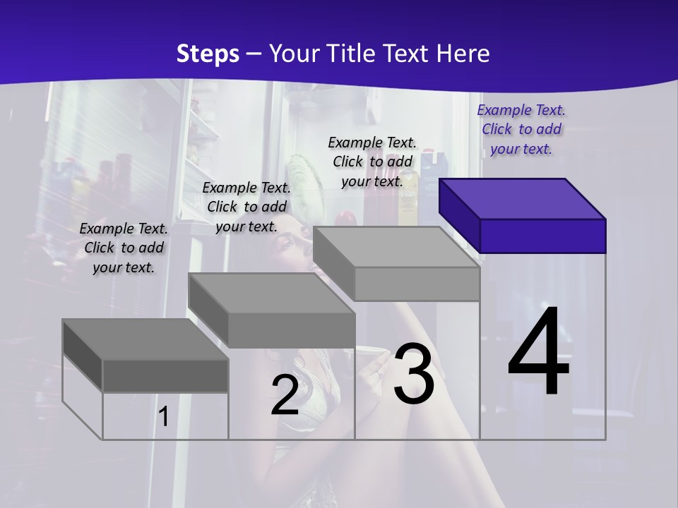 Surprised Beauty Sneak PowerPoint Template