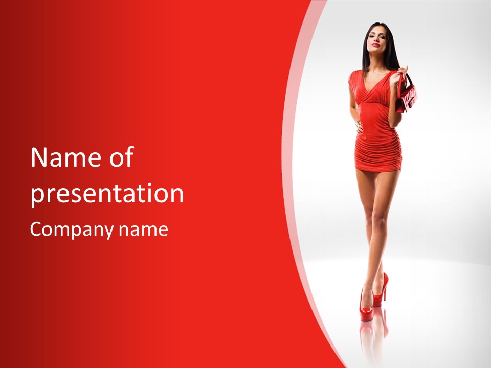 Sexy Portrait Platform PowerPoint Template