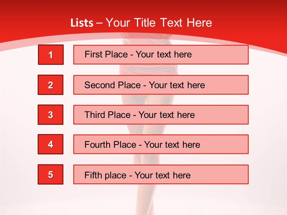Sexy Portrait Platform PowerPoint Template