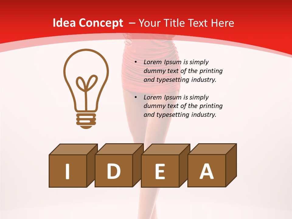 Sexy Portrait Platform PowerPoint Template