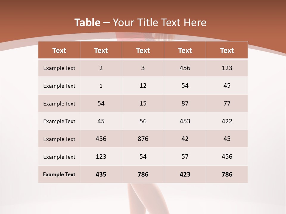 Slender Relaxed Necesser PowerPoint Template