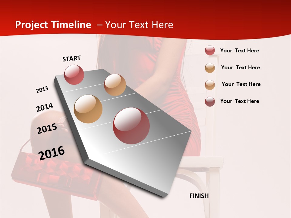 Skinny Hot Girl PowerPoint Template