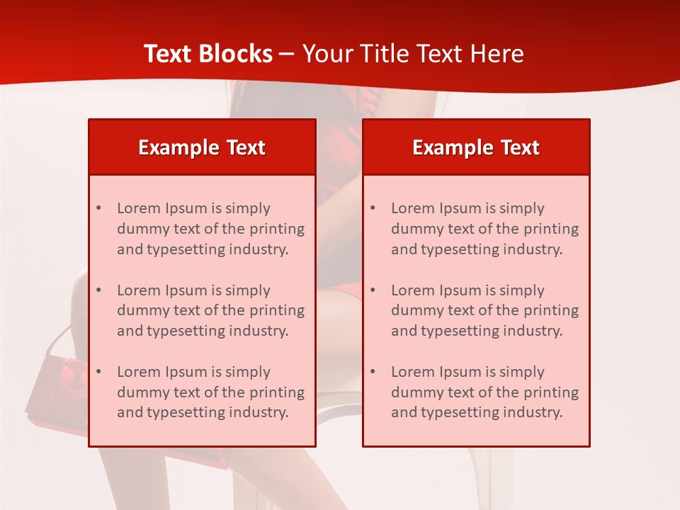 Skinny Hot Girl PowerPoint Template