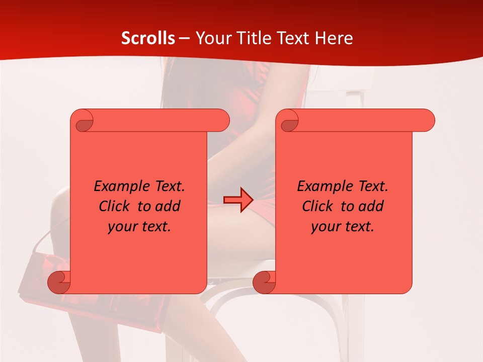 Skinny Hot Girl PowerPoint Template