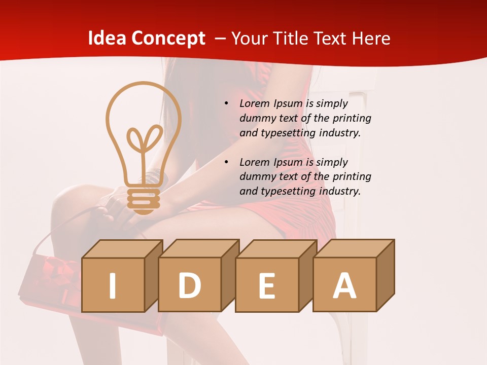 Skinny Hot Girl PowerPoint Template