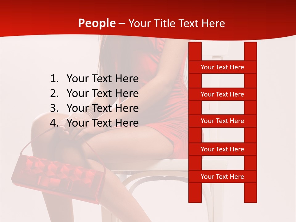 Skinny Hot Girl PowerPoint Template