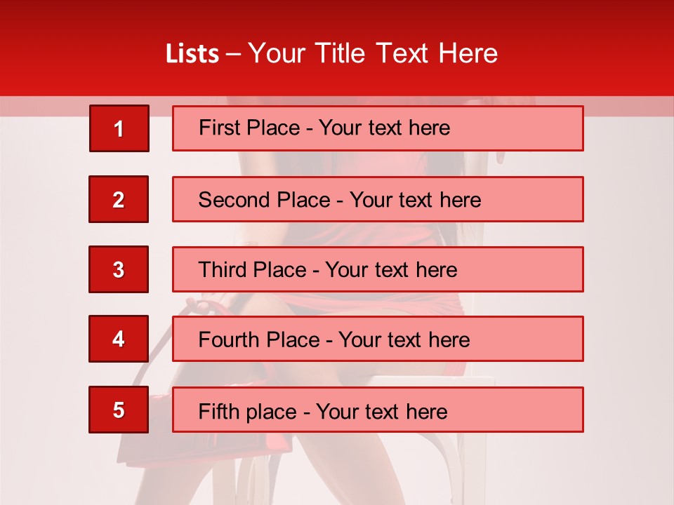 Dress Model Fashionable PowerPoint Template