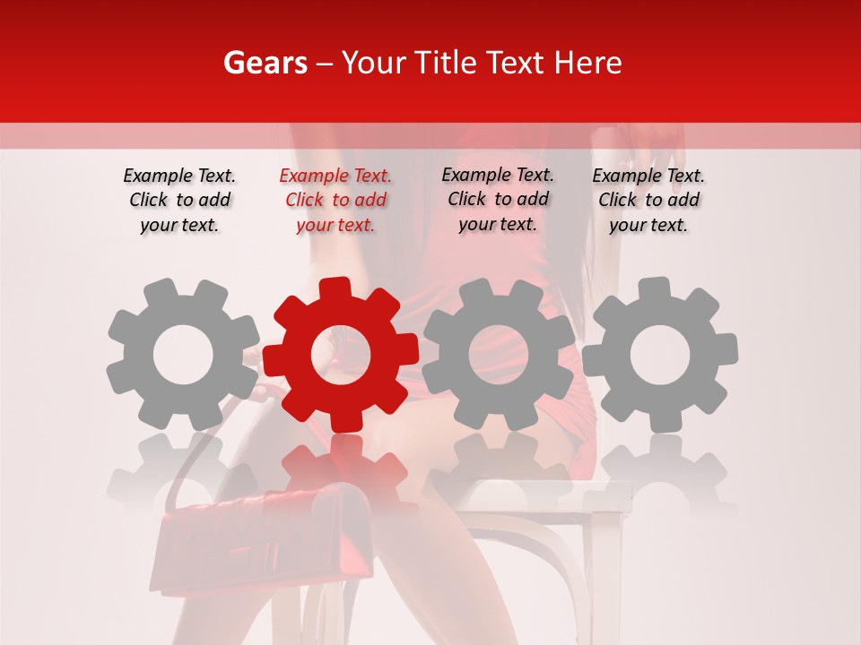 Dress Model Fashionable PowerPoint Template