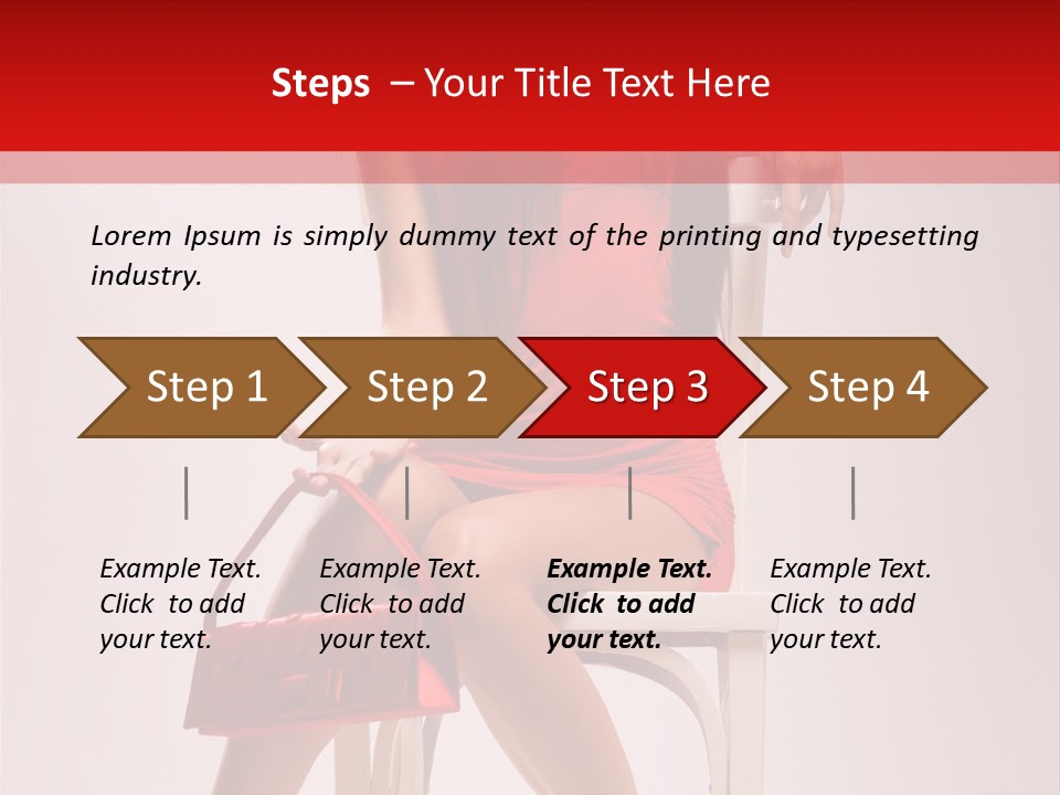 Dress Model Fashionable PowerPoint Template