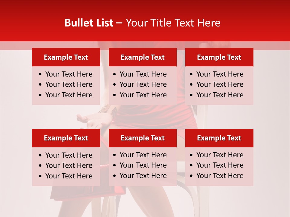 Dress Model Fashionable PowerPoint Template