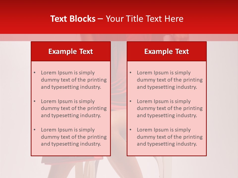 Dress Model Fashionable PowerPoint Template