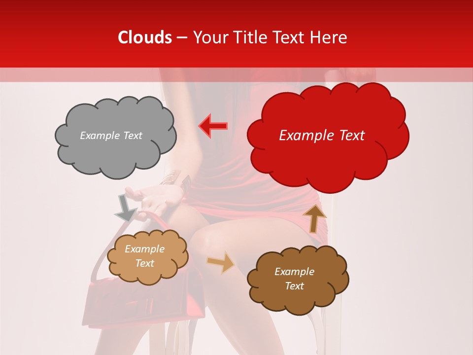 Dress Model Fashionable PowerPoint Template