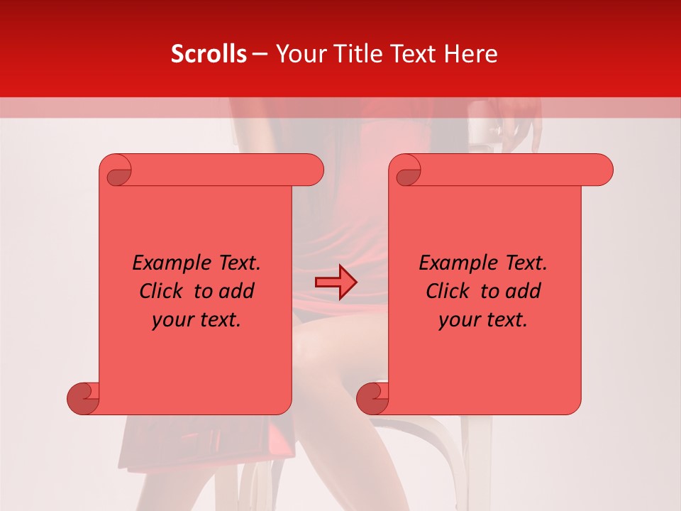 Dress Model Fashionable PowerPoint Template