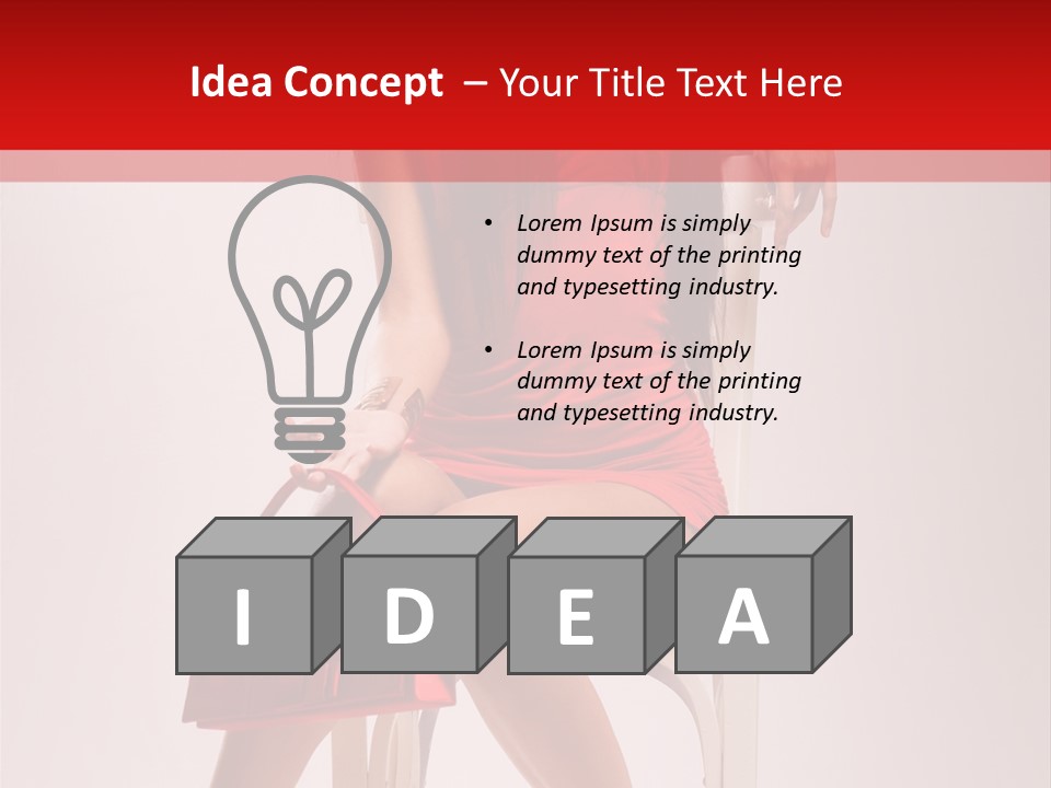 Dress Model Fashionable PowerPoint Template