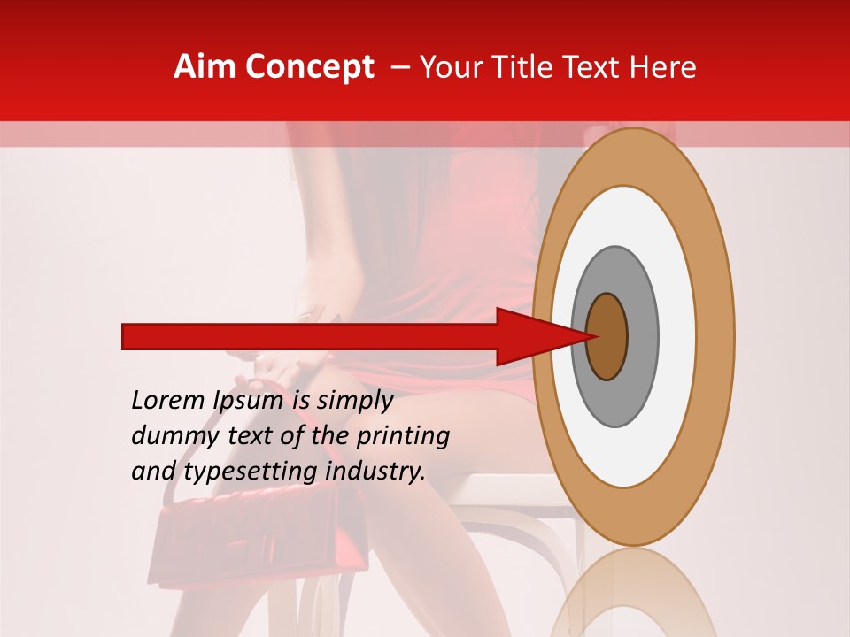 Dress Model Fashionable PowerPoint Template