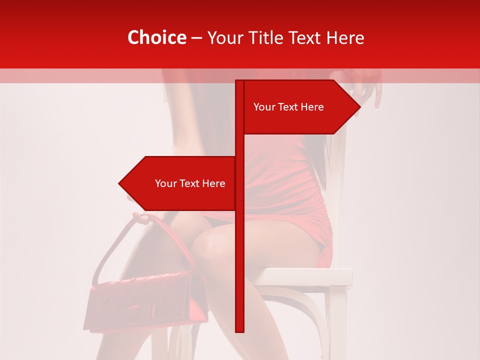 Dress Model Fashionable PowerPoint Template