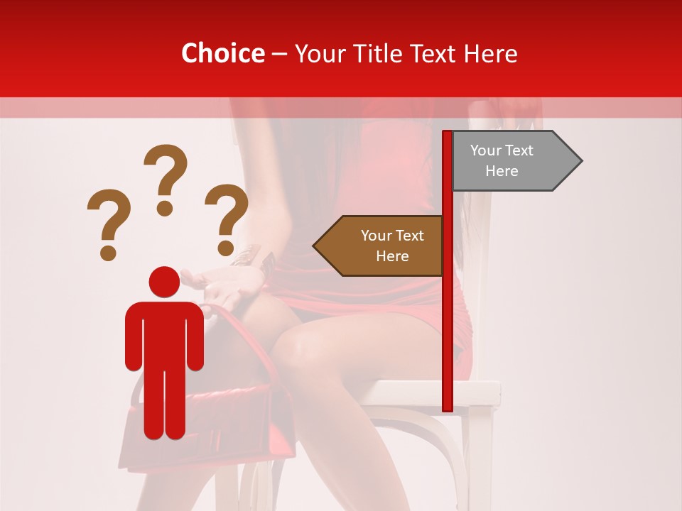 Dress Model Fashionable PowerPoint Template