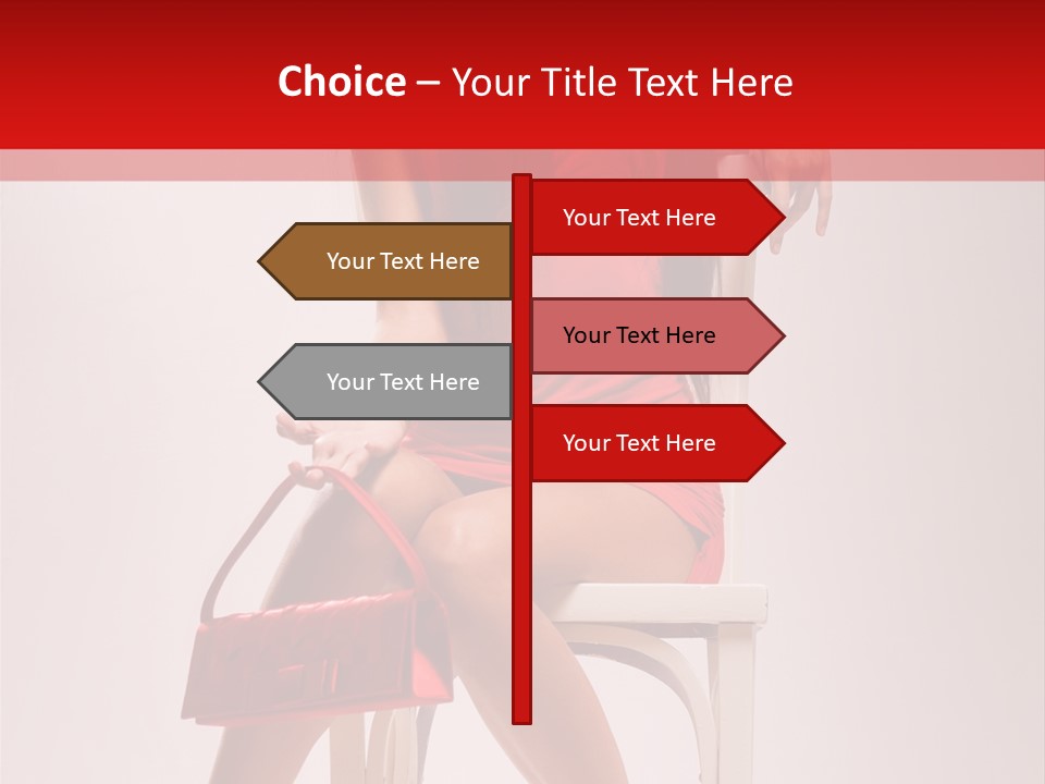 Dress Model Fashionable PowerPoint Template