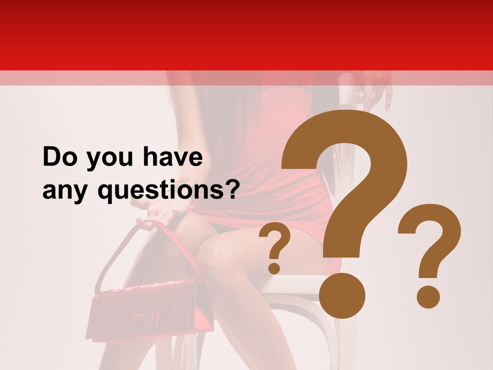 Dress Model Fashionable PowerPoint Template