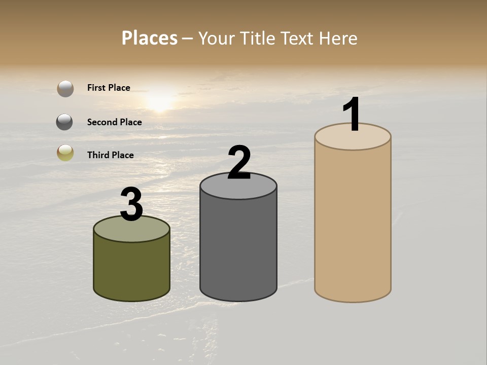 Night Sea Water PowerPoint Template