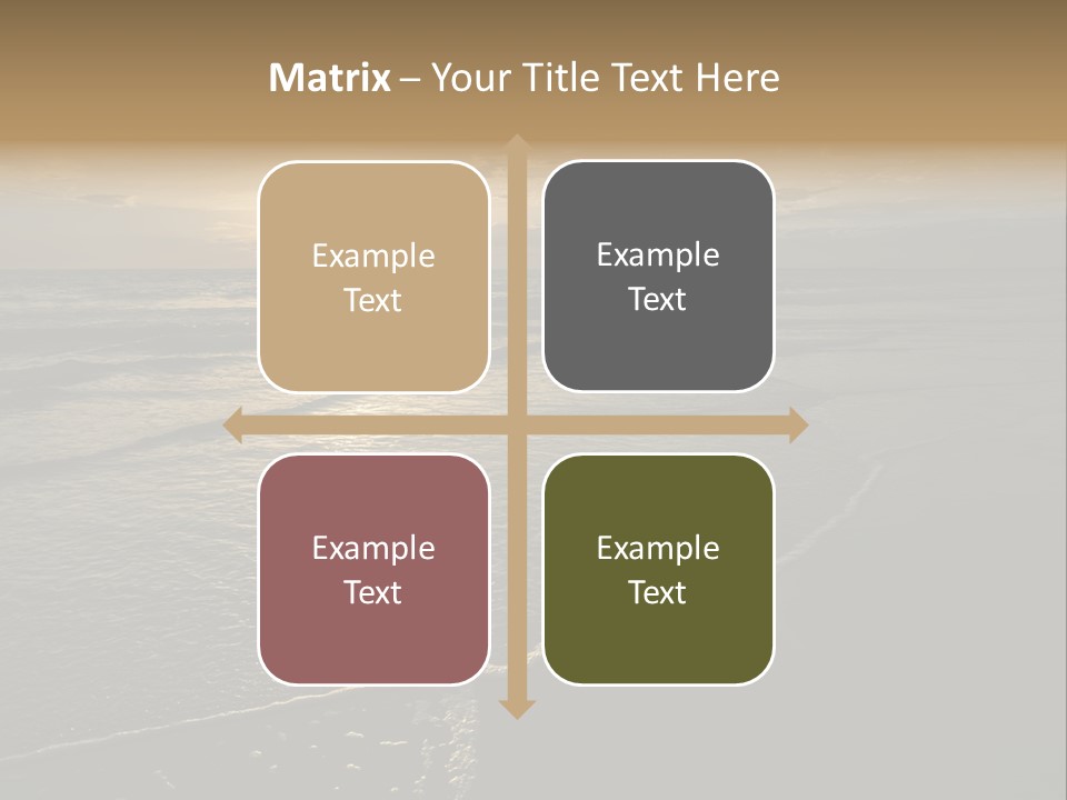 Night Sea Water PowerPoint Template