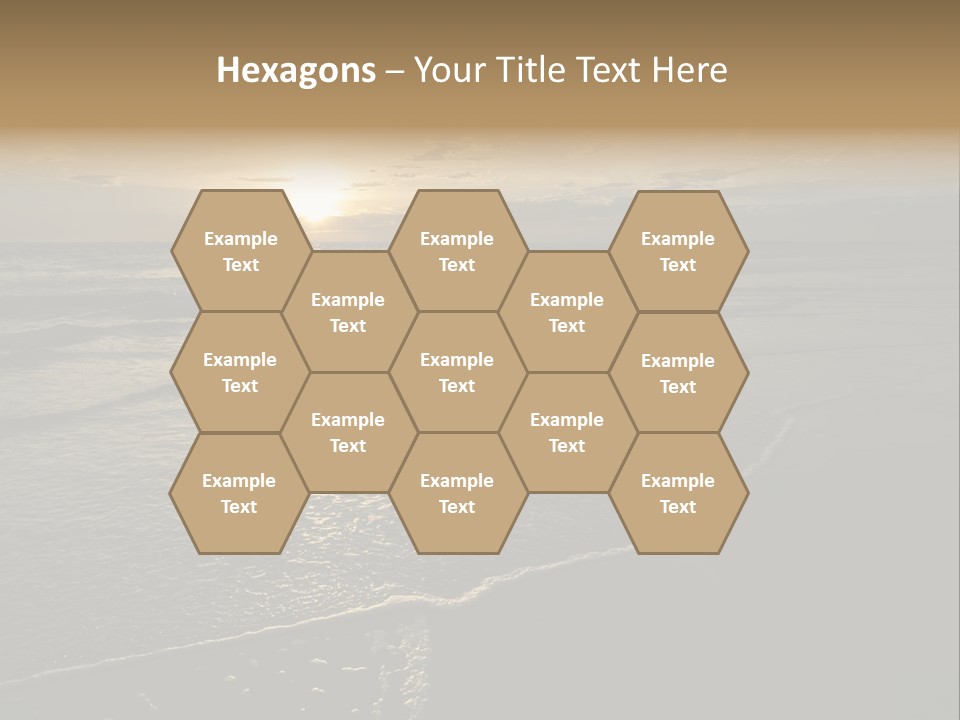 Night Sea Water PowerPoint Template