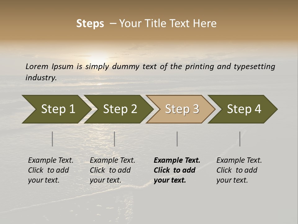 Night Sea Water PowerPoint Template