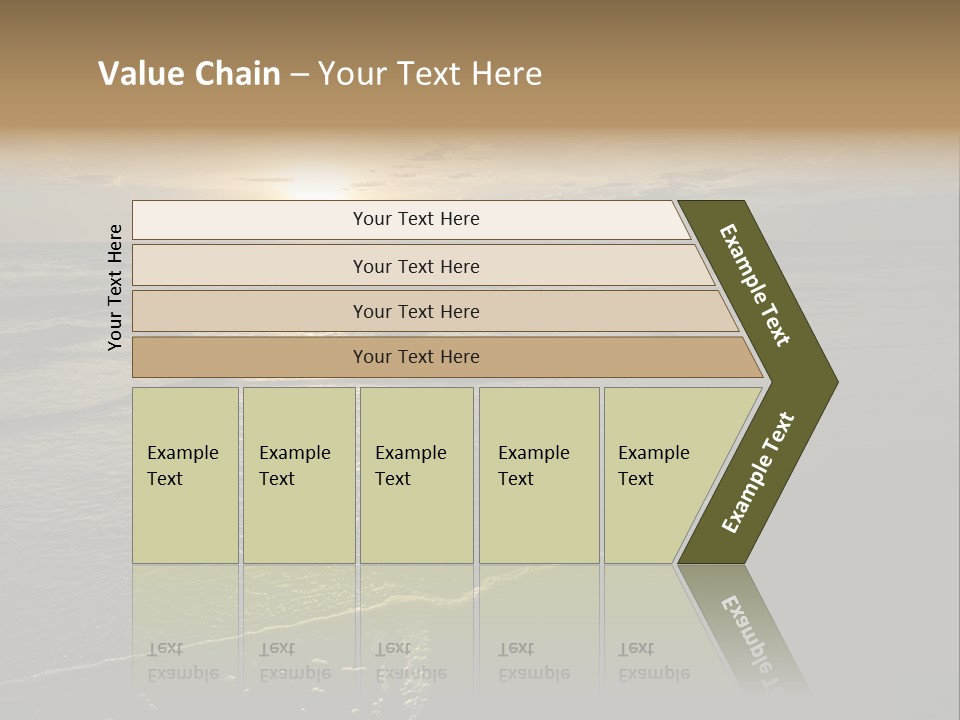 Night Sea Water PowerPoint Template