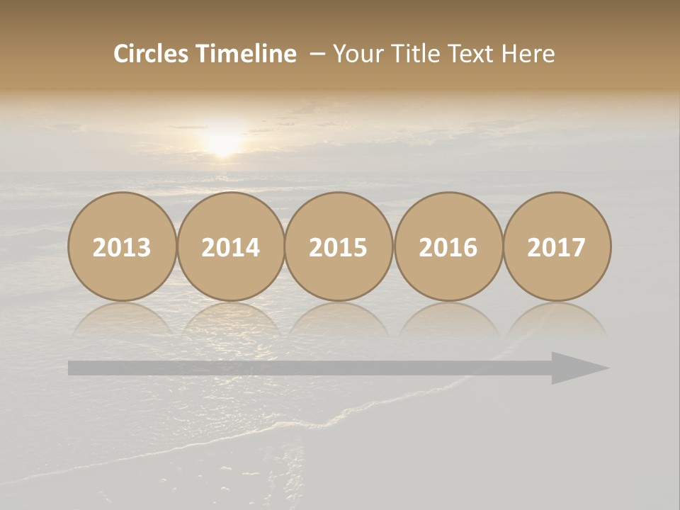 Night Sea Water PowerPoint Template