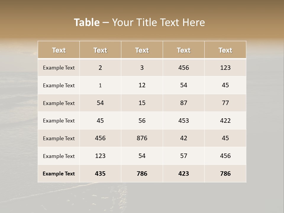 Night Sea Water PowerPoint Template