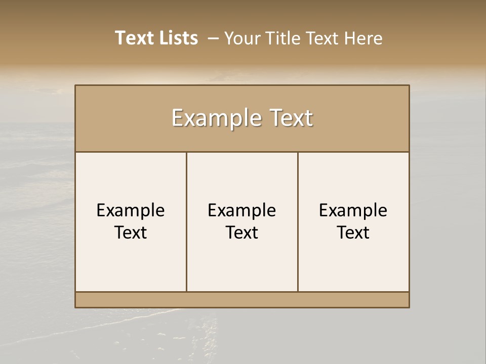 Night Sea Water PowerPoint Template