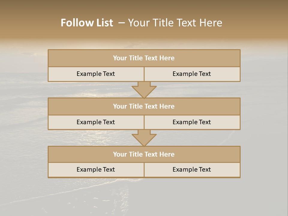 Night Sea Water PowerPoint Template
